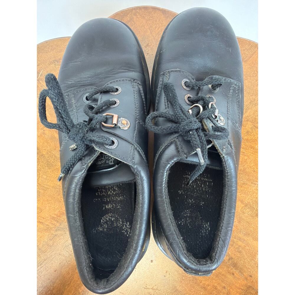 Vintage Dr. Martens Made in England Black Leather 3-Eye  Oxford Men's Size 8 - Picture 7 of 12